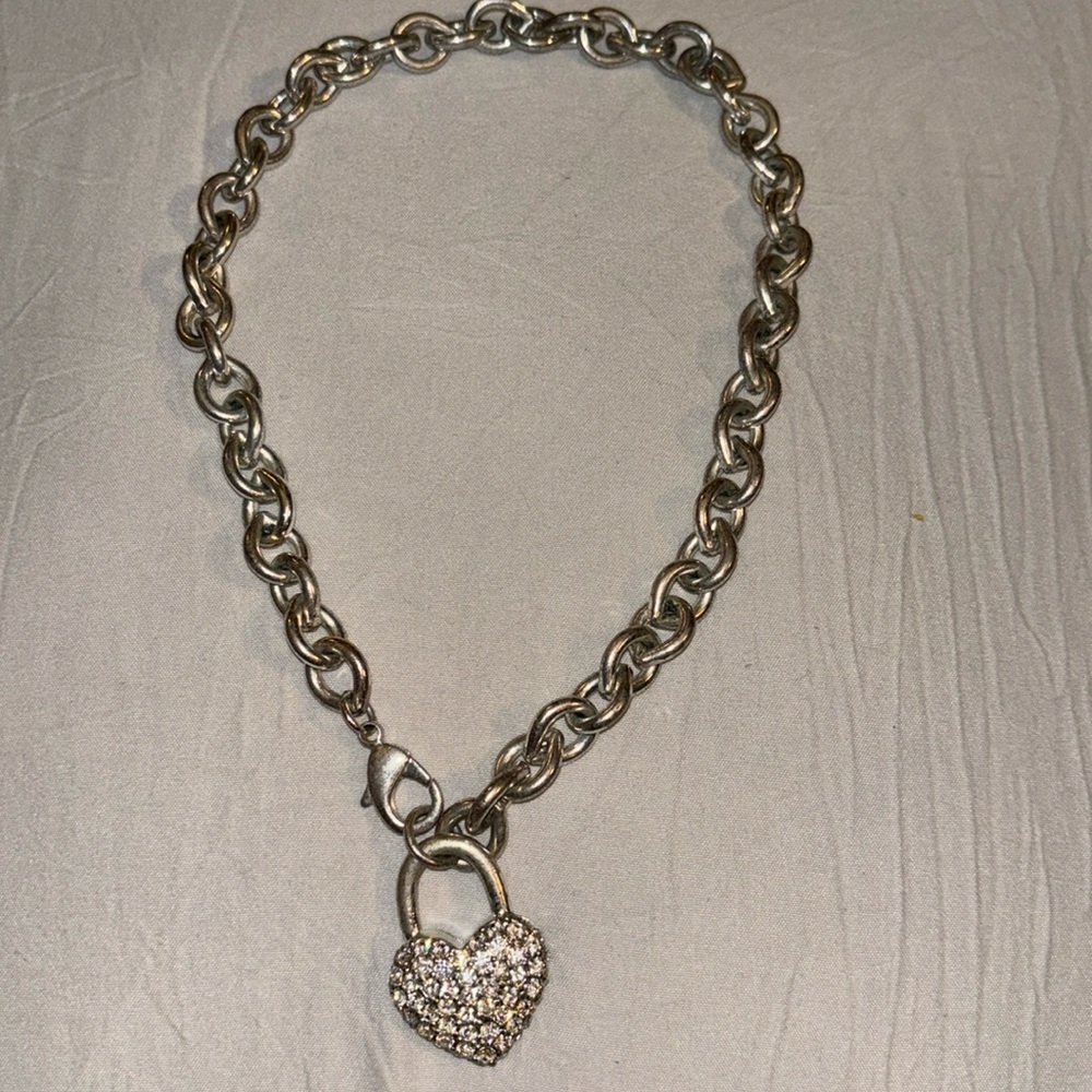 Bebe y2k toggle choker necklace